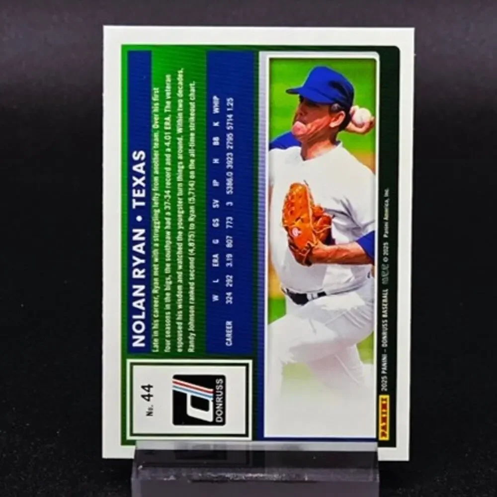 Nolan Ryan Optic Shock Red Blue Foil Yellow Flood Texas Rangers Hall of Famer
